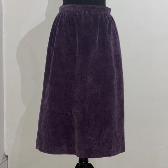 Purple corduroyed, pencil skirt - Picture 4 of 15